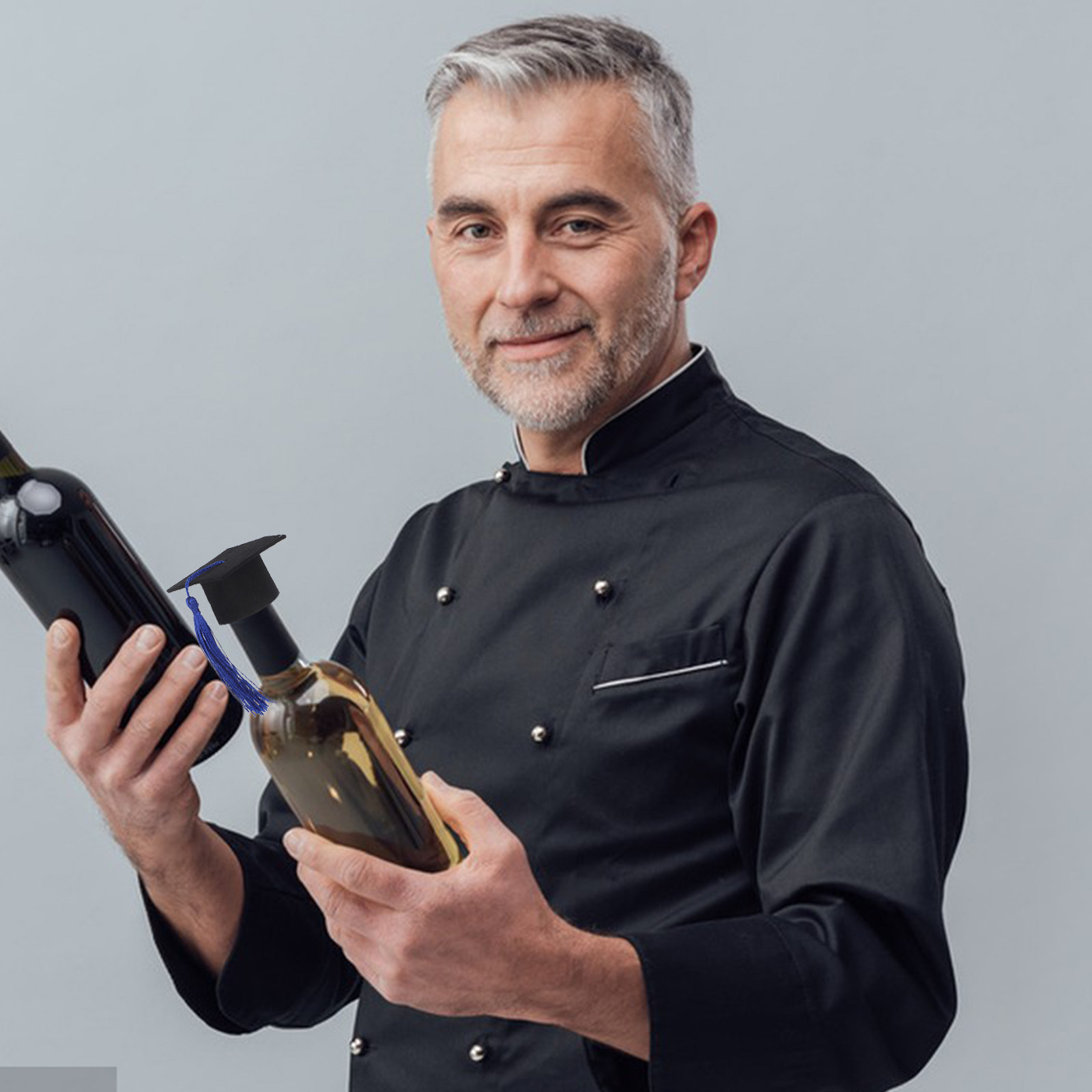 Wine Beer Hat - 6 Adet Mini Doktora Şapkası Şeklinde