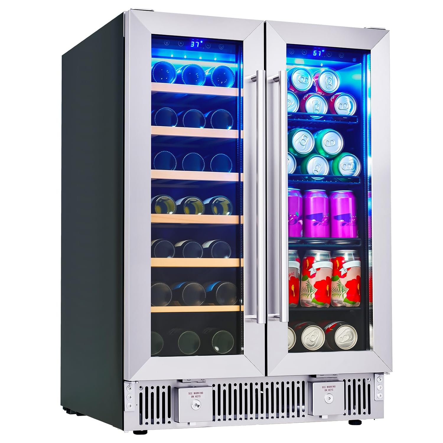 İçecek Buzdolabı, 24 İnç Çift  - Wine Beer Dual Zone incelemesi ve fiyatı